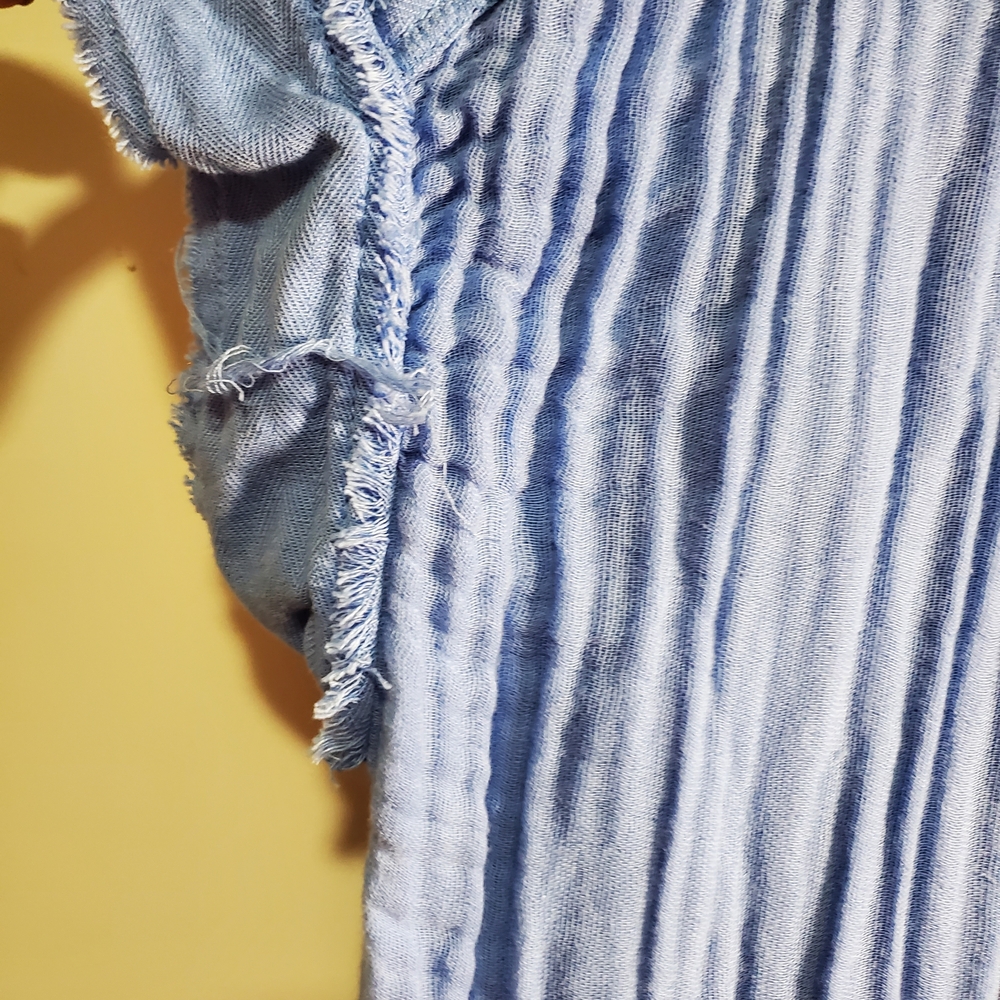 We The Free Light Blue Textured Shirt - Picture 2 of 16